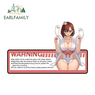 EARLFAMILY 13cm Daandan Ayase Momo Aviso Adesivo De Carro Personalidade Decalque De Vinil À Prova De Riscos Adequado Par