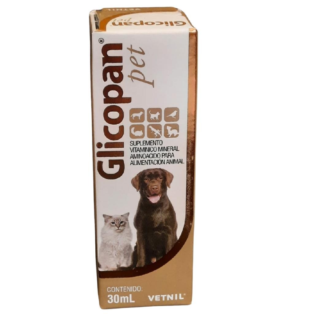Glicopan Pet Suplemento Vitamínico Mineral Aminoácido 30ml - Ideal Para ...