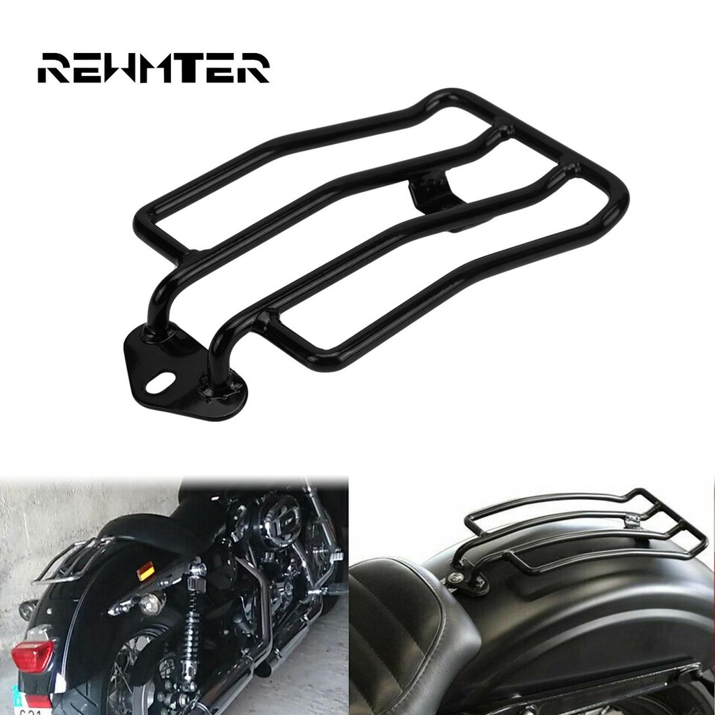 Rack De Bagagem Para Assento Solo De Motocicleta Adegado Harley ...