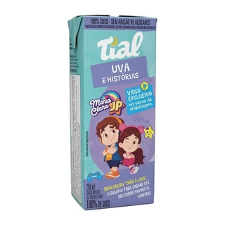 Suco Tial 100% Maria Clara & JP | Uva e Pera 200ml - Embalagem com 24 Unidades