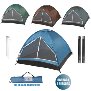 Barraca De Acampamento Até 4 Pessoas + Bolsa em Oferta na Shopee