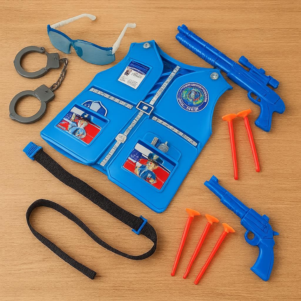 Kit Policial Infantil Completo – Conjunto de Acessórios Realistas para ...