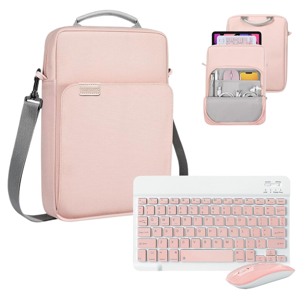 Capa Protetora Com Alça + Teclado Para Galaxy Tab S10 FE 10.9 X520 X526