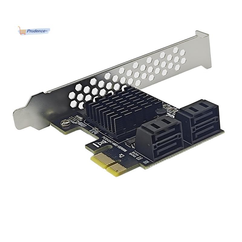 Placa De Expansão SATA3.0 Para Porta PCI-E4 6G Adaptadora 88SE9215 IPFS Cartão De Conversão De Disco Rígido