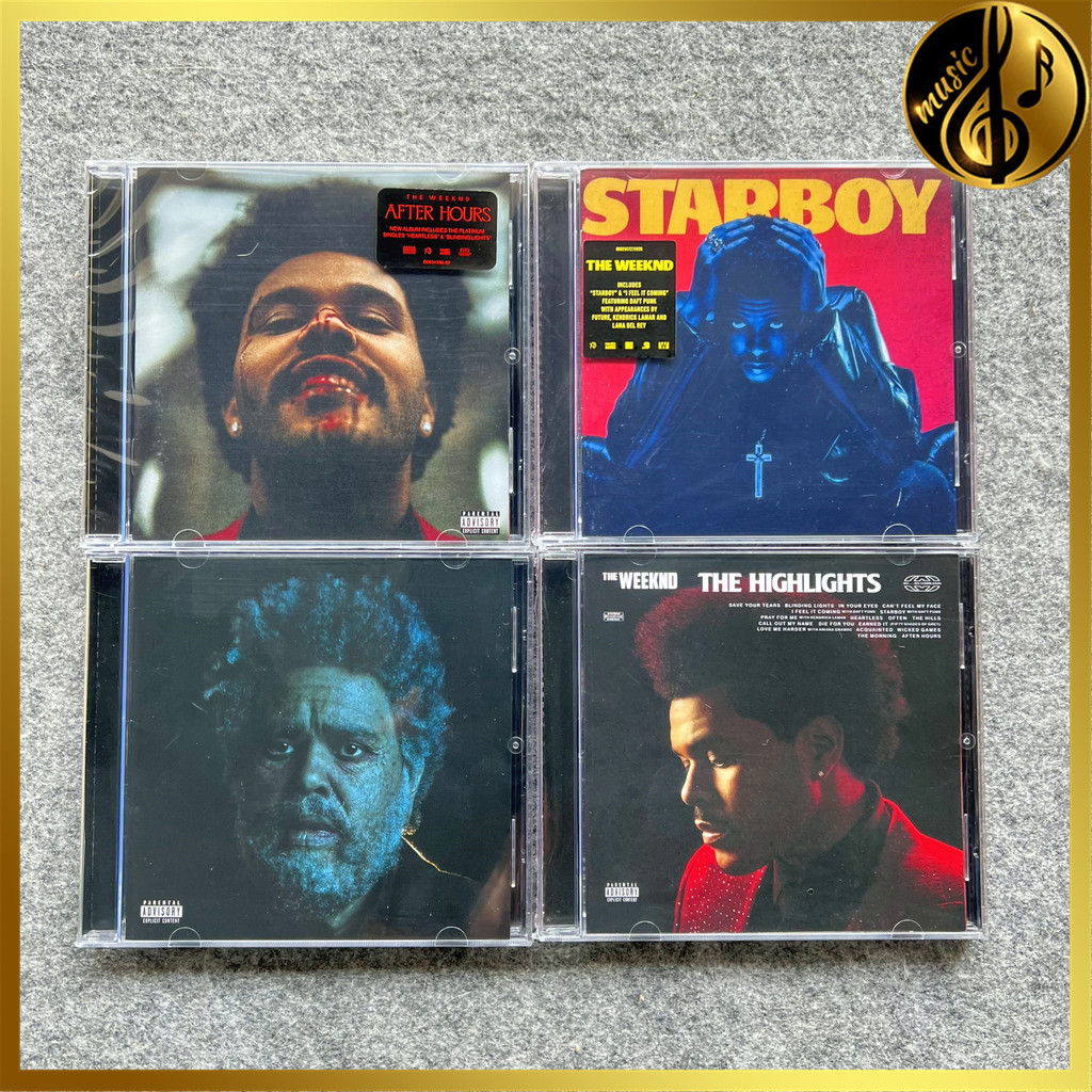 The Weeknd The Highlights, After Hours, Starboy, Dawn FM Original 4 Albums Set [Lacrado] Brand New Fast Delivery BR