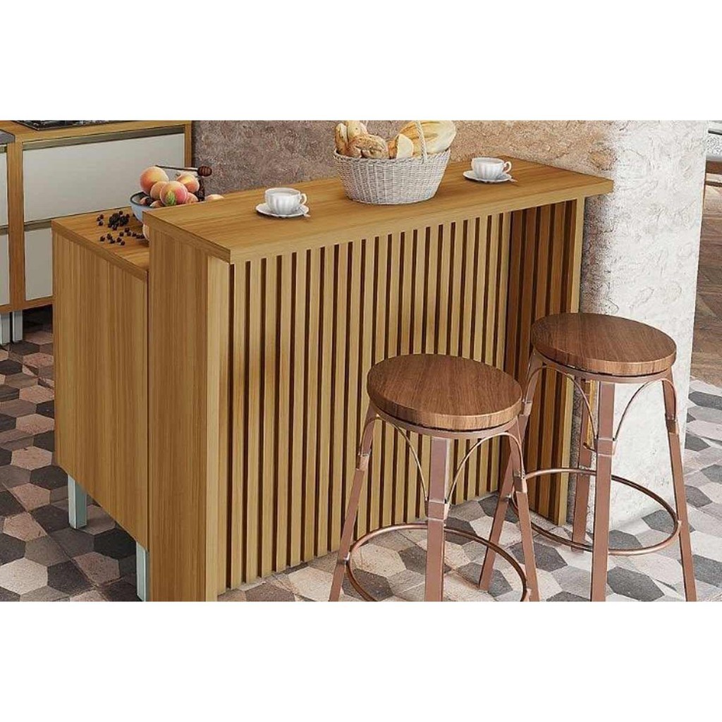 ボードネイラー Balcão Ilha Cozinha Gourmet Imperatriz c/ 1 Porta e 4 Gavetas