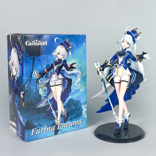 22cm Jogo de Mundo Aberto Genshin Impacto Furina Focalrs Água Deus de Fontaine Figuras de Ação PVC Modelo Coleção Decora
