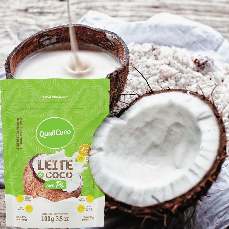 Kit c/ 5und Leite de Coco em Pó QUALICOCO 100g