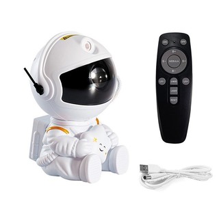 Mini Luminária Astronauta Projetora Estrelada LED Luz Noturna com Efeitos de Nebulosa /Céu Estrelado — foto 4 — Achou Levou Brasil