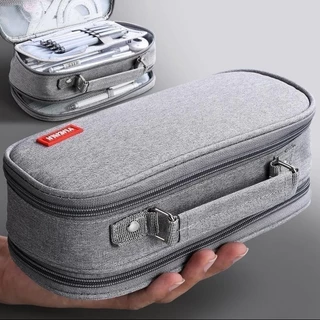 Bolsa de armazenamento portátil com estojo de lápis de grande capacidade su