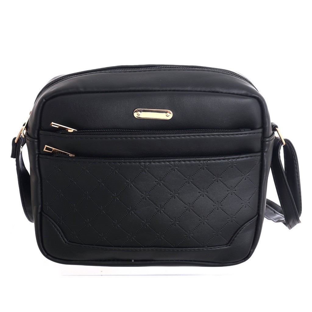 Bolsa Feminina de Lado Tiracolo Lateral Pequena 3 Compartimentos