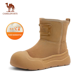 CAMEL SPORTS Botas De Neve Espessadas Ao Ar Livre Nordeste De Sola Grossa Martin Sapatos Curtos De Algodão Femininos