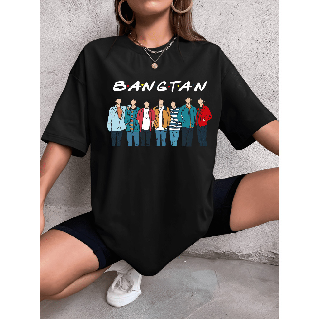 Blusa Feminina Roupas Bts Femininas Camiseta Bangtan BTS Kpop