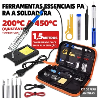 Kit Completo De Solda Eletrônica Profissional Com Ferramenta