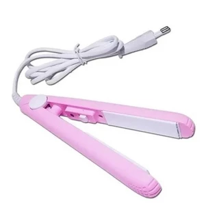 Mini Chapinha Prancha De Bolsa para Cabelos Finos e Cachos 160°Graus Port átil estojo P/ Transporte em Oferta na Shopee