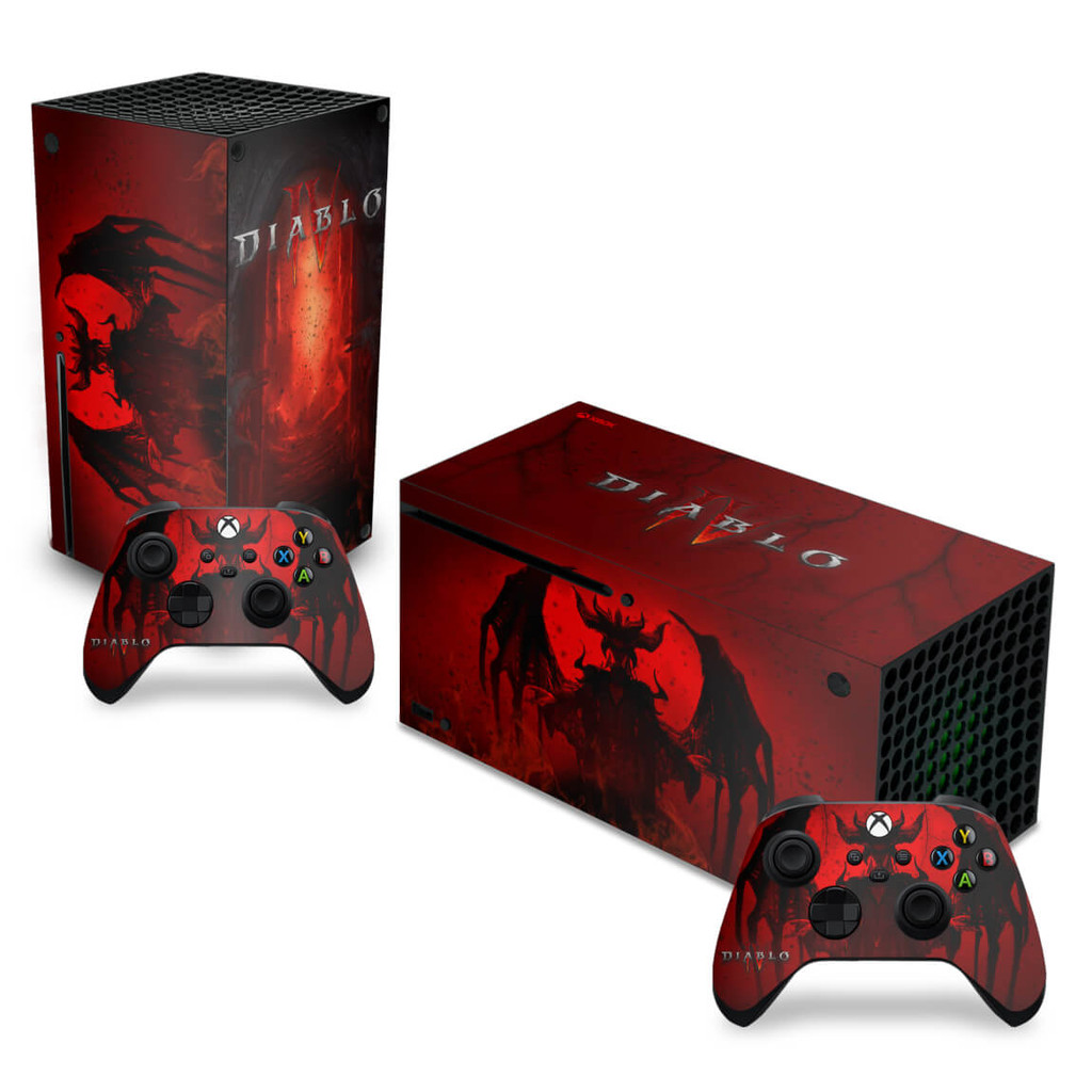 Skin Xbox Series X Horizontal Adesivo - Diablo IV 4 | Shopee Brasil
