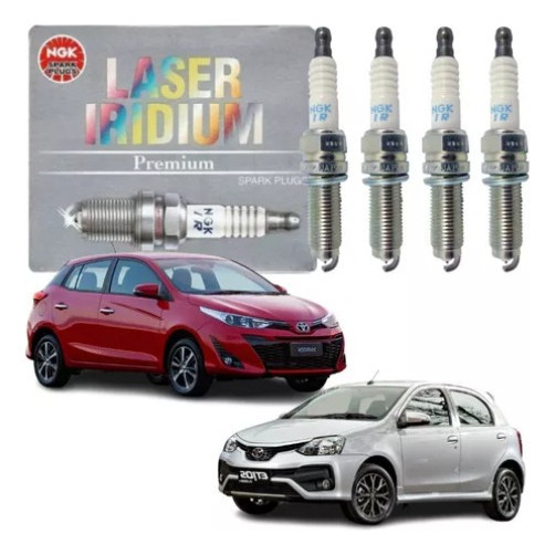 Jogo Vela De Ignição Etios 1.3 1.5 2013 A 2016 Laser Iridium | Shopee ...