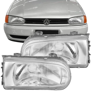 Par Farol Principal Vidro Volkswagen Parati Saveiro Gol Bola G2 1995 À 2002