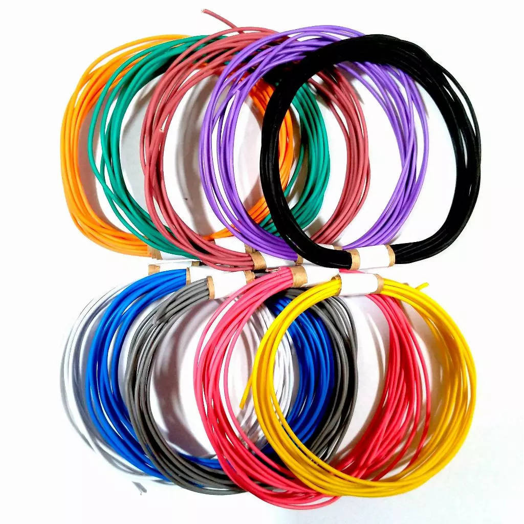 Kit 10 Metros Cabo 24awg Colorido 10 Cores 1m cada Cor para Eletronica