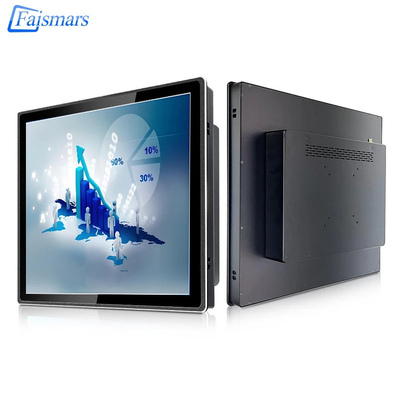 Monitor LCD Industrial de Tela de Toque Capacitiva Embutida à Prova d ...