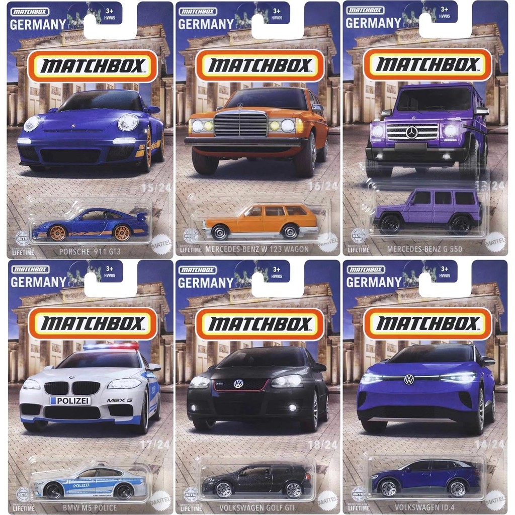 Matchbox - Set 6 Miniaturas - Germany - HVV05