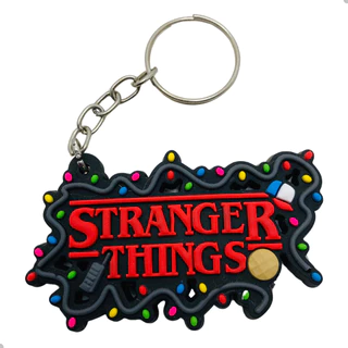 Chaveiro Emborrachado Stranger Things Hawkins Netflix