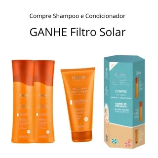 Kit Solar Defense Amend Shampoo + Condicionador + Filtro Solar