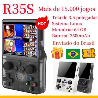 [Envio Do Brasil] console De Jogos Portátil Retrô R35S , Sistema Linux Adequado Para Emulador GBA/PS1/PSP , game portati