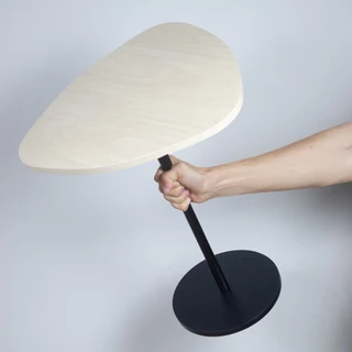 Mesa Monopé Design Orgânica Analu Estrutura Em Ferro 54 Cm
