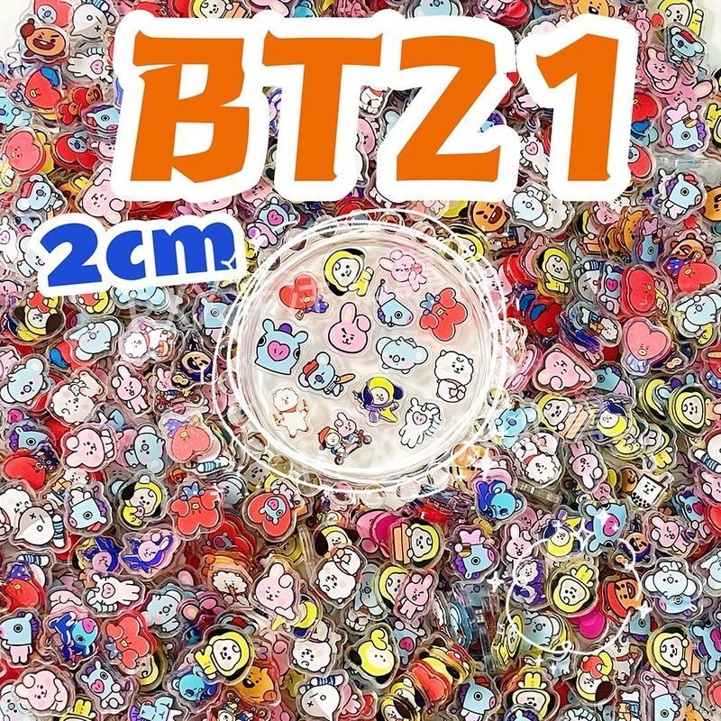Peças Agitadoras De Acrílico BT21 BTS – Amuletos DIY Fofos De