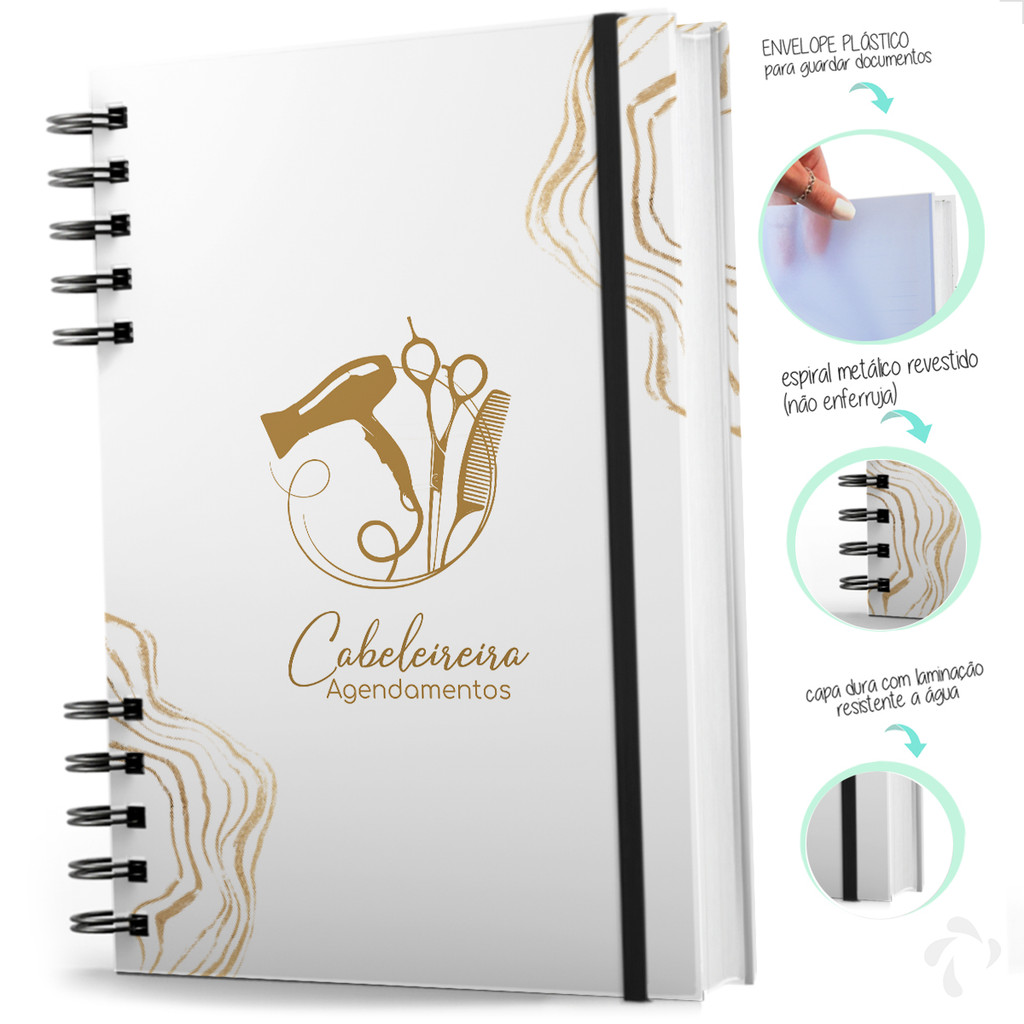 Agenda Cabeleireira Agendamentos c/ Pagamento Golden Glamour