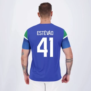 Camisa Palmeiras Estevão 41 Vibração Azul