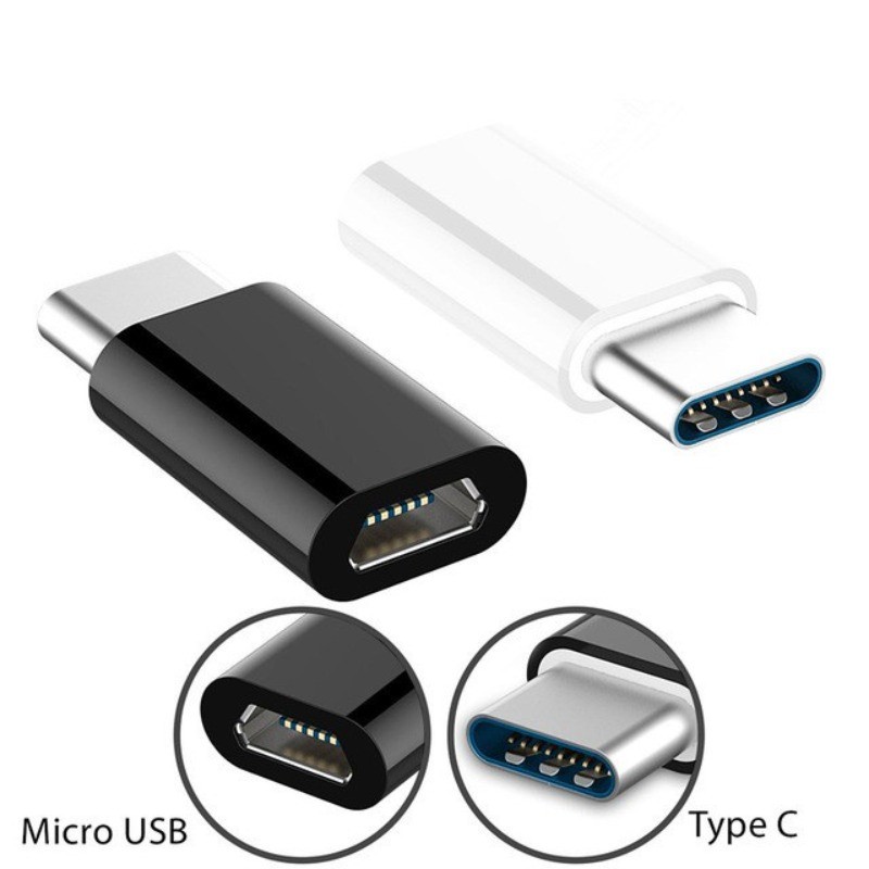 Adaptador Micro Usb V8 para Tipo C Macho