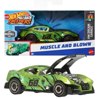 Carro Muscle Blown Hot Wheels Fricção Pullback 1:43 Mattel