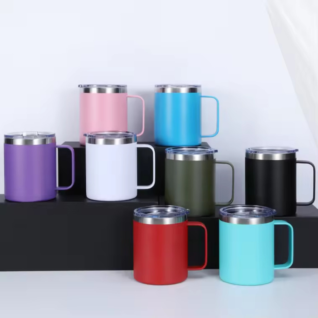 Copo Térmico com Alça e Tampa Abre Fácil Caneca 350ml