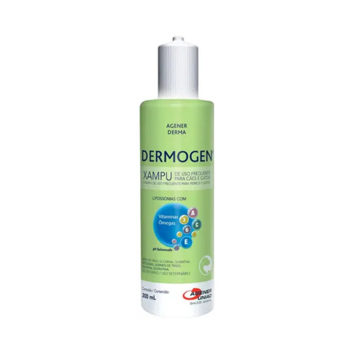 DERMOGEN SHAMPOO 200ML PARA CÃES E GATOS COM PELE SENSÍVEL | Shopee Brasil
