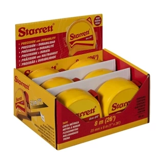 Trena Starrett de Bolso 8m DTS1-8ME Display - Embalagem com 6 unidades em Oferta na Shopee