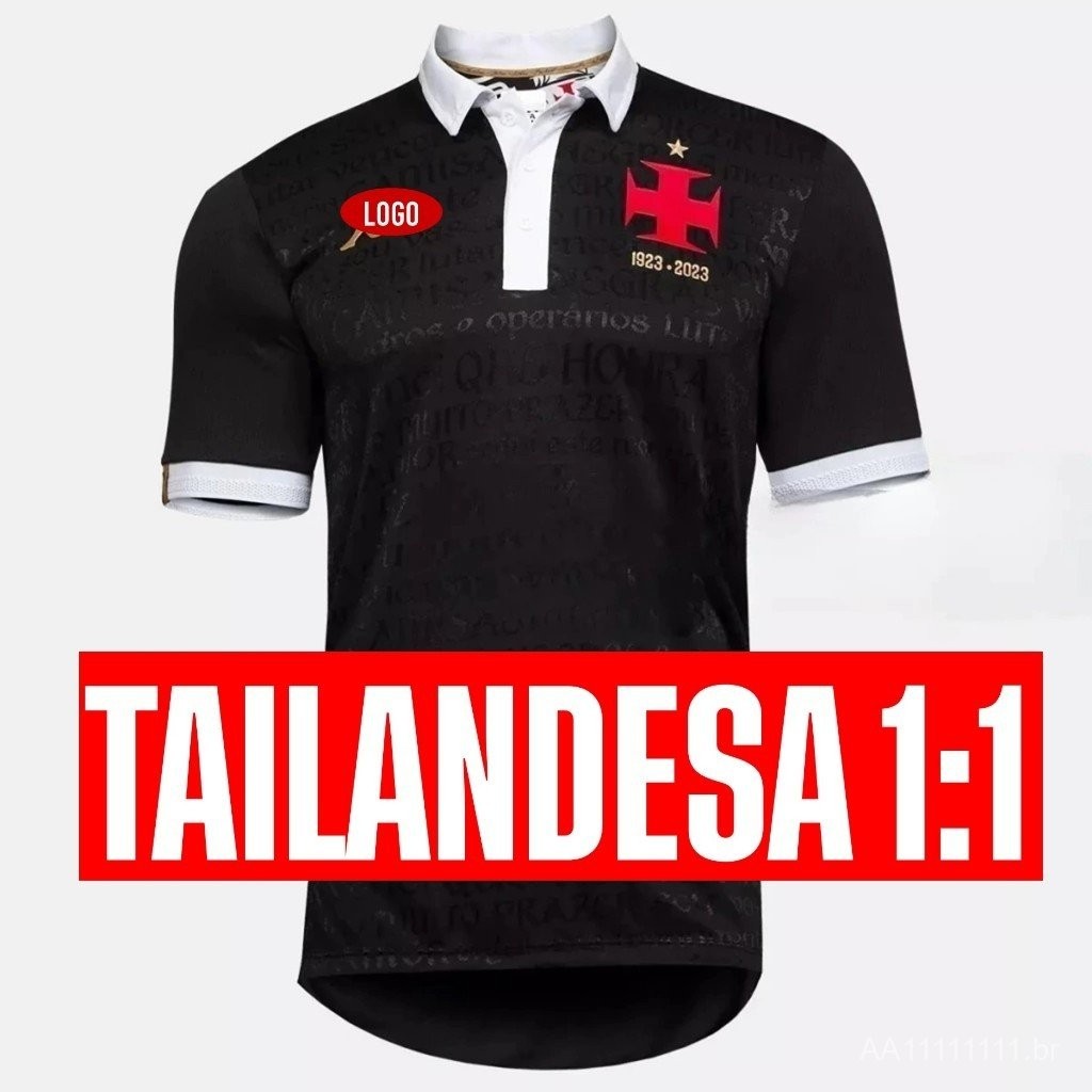 Camisa TimeVasco E Gama Polo Preta 2024/2025Entrega pronta Shopee