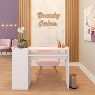 Mesa de Manicure Grande  Ripado Para Pedicure Nail Designer Moderna em Oferta na Shopee