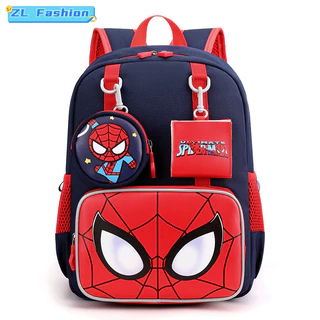 Homem-Aranha Meninos Meninas Mochila Animal Padrão De Desenho Animado