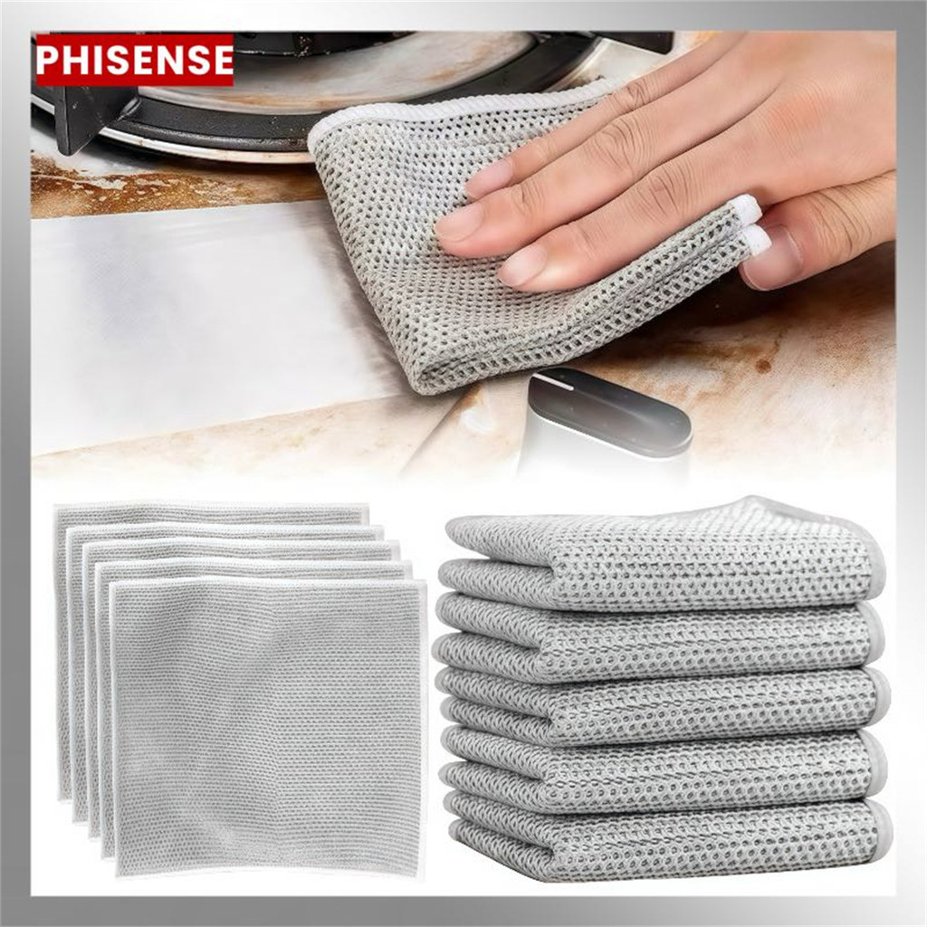 KIT 3-12PCS Pano De Limpeza De Arame Metálico Malha Não Oleosa Fogão De Cozinha Prato & Panelas Em Vez De