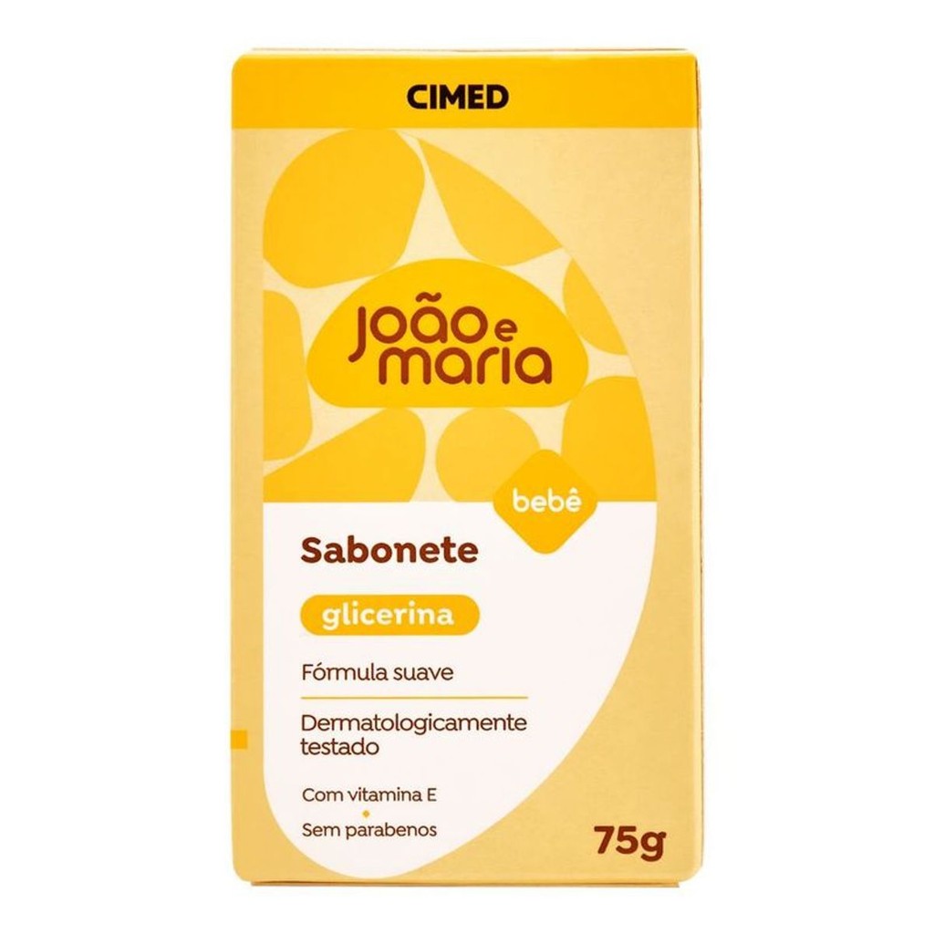 Cimed João e Maria Sabonete Glicerina 75g | Shopee Brasil