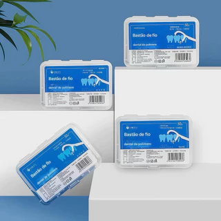 1500 unidades de palitos de fio dental palitos de limpeza interdental em Oferta na Shopee