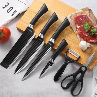 Kit de Facas Churrasco Profissional Antiaderente 6 Peças em Oferta na Shopee