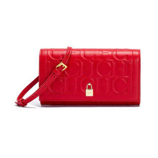 Bolsa De Ombro Feminina Nova Magnética Flip Para Telefone Carteira Vermelha