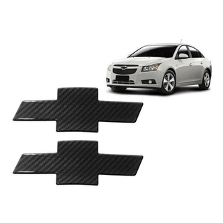 Kit Emblema Gravata Fibra De Carbono Cruze Sedan 12 13 2014
