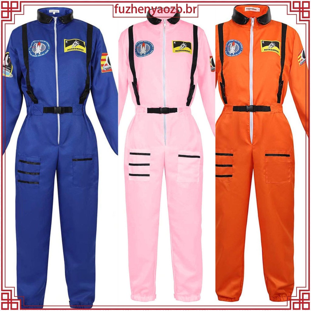 Roupa De Astronauta Espaço Adulto Mais Vôo Fantasia | Shopee Brasil