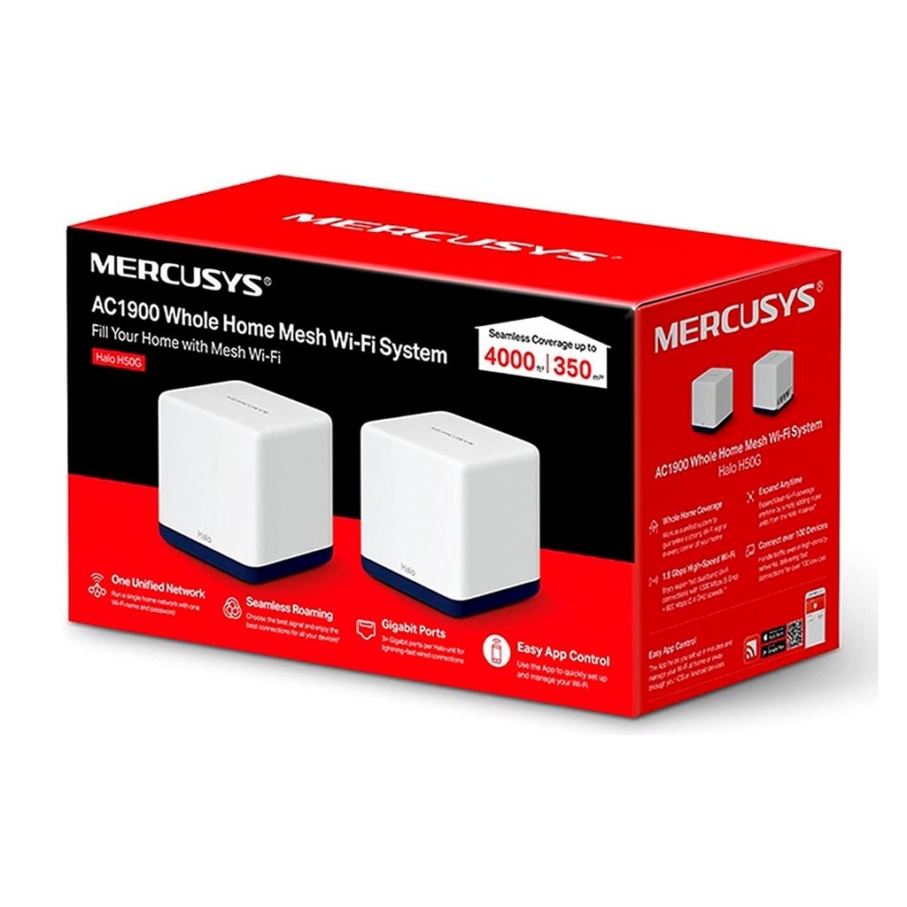 Roteador Mercusys Mesh Wireless Ac1900 Cx 2 Un - Halo H50g