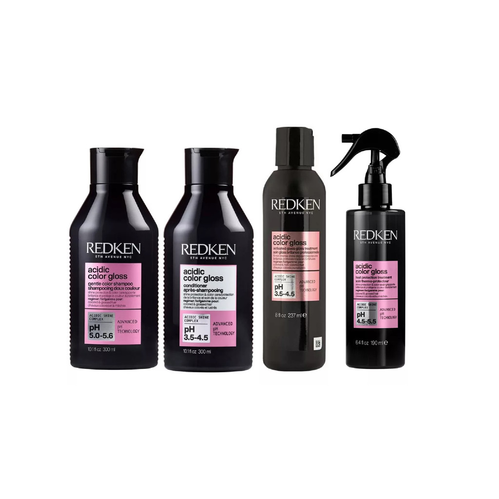 Kit Tratamento Acidic Color Gloss Shamp+Cond+Soin+Spray | Shopee Brasil