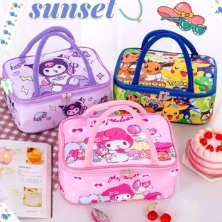 Lancheira SUNSET , Bolsa De Armazenamento De Alimentos Hello Kitty Kuromi , Com Isolamento Térmico De Grande Capacidade